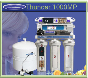 CRYSTAL QUEST Thunder 1000MP Reverse Osmosis / Ultrafiltration with Pressure pump