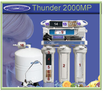 CRYSTAL QUEST Thunder 2000MP Reverse Osmosis / Ultrafiltration with Pressure pump