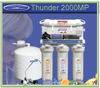 CRYSTAL QUEST Thunder 2000MP Reverse Osmosis / Ultrafiltration with Pressure pump