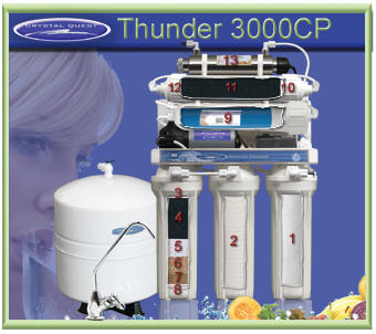 CRYSTAL QUEST Thunder 3000CP Reverse Osmosis / Ultrafiltration with Pressure pump