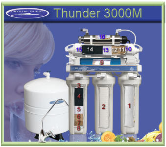 Crystal Quest Thunder 3000M RO Reverse Osmosis Water Filtering System
